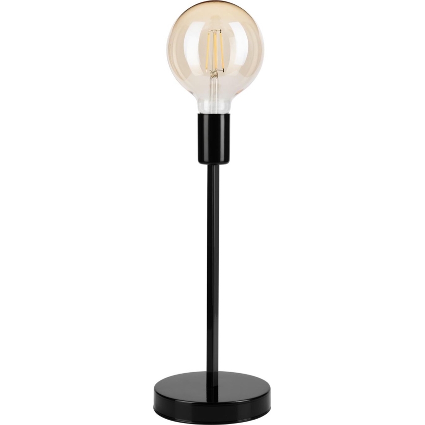 Pöytävalaisin ASTRID 1xE27/60W/230V kiiltävä musta