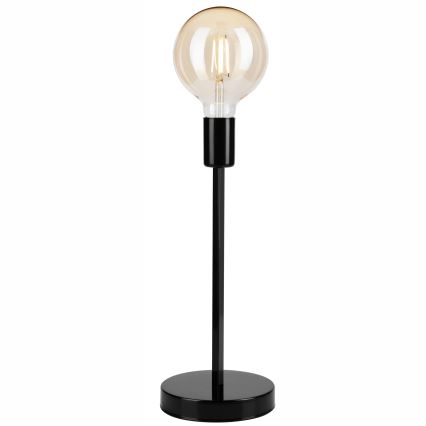 Pöytävalaisin ASTRID 1xE27/60W/230V kiiltävä musta