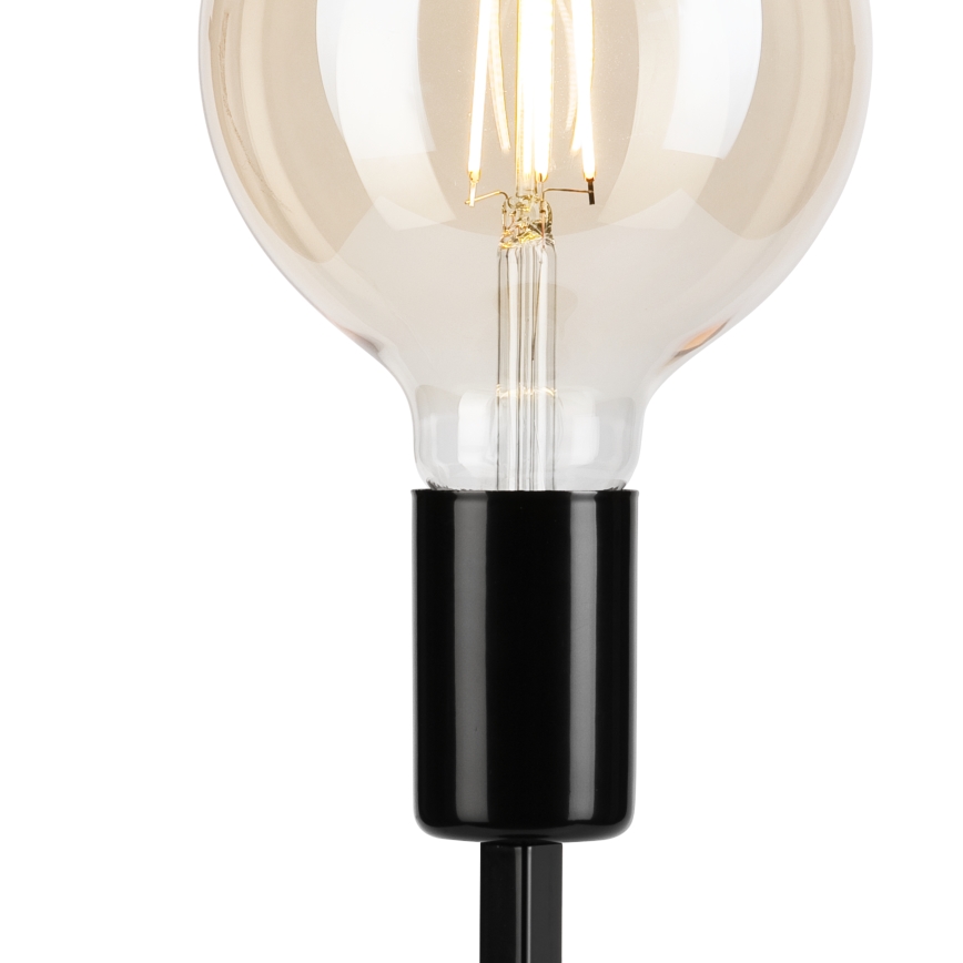 Pöytävalaisin ASTRID 1xE27/60W/230V kiiltävä musta