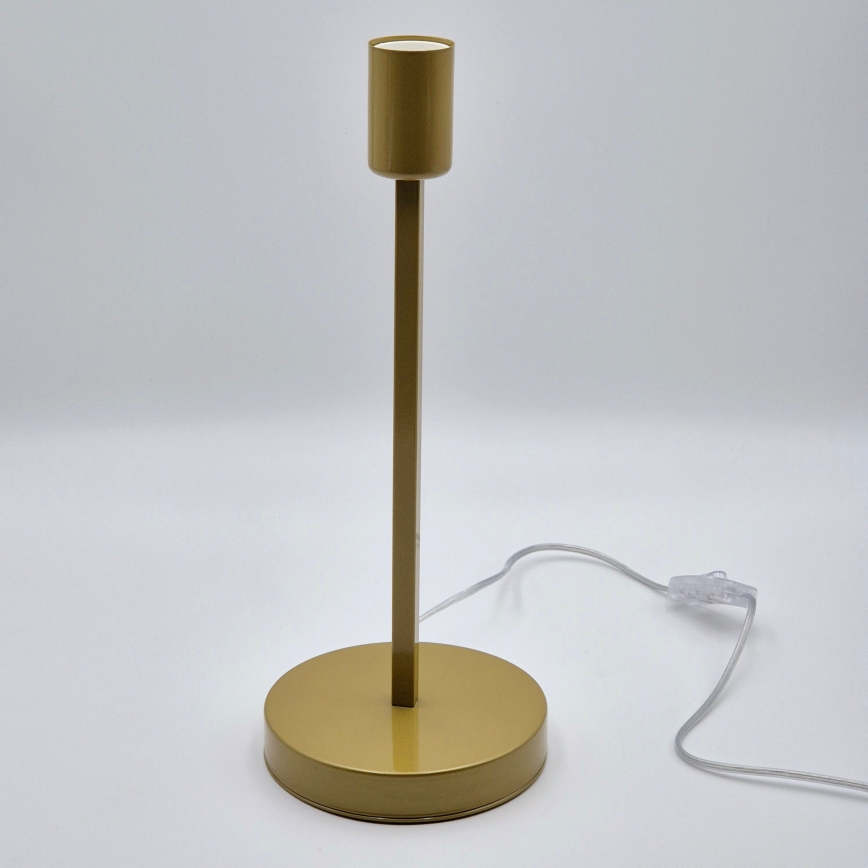 Pöytävalaisin ASTRID 1xE27/60W/230V kulta