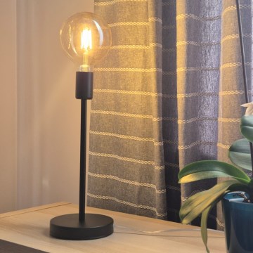 Pöytävalaisin ASTRID 1xE27/60W/230V matta musta