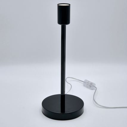 Pöytävalaisin ASTRID 1xE27/60W/230V matta musta