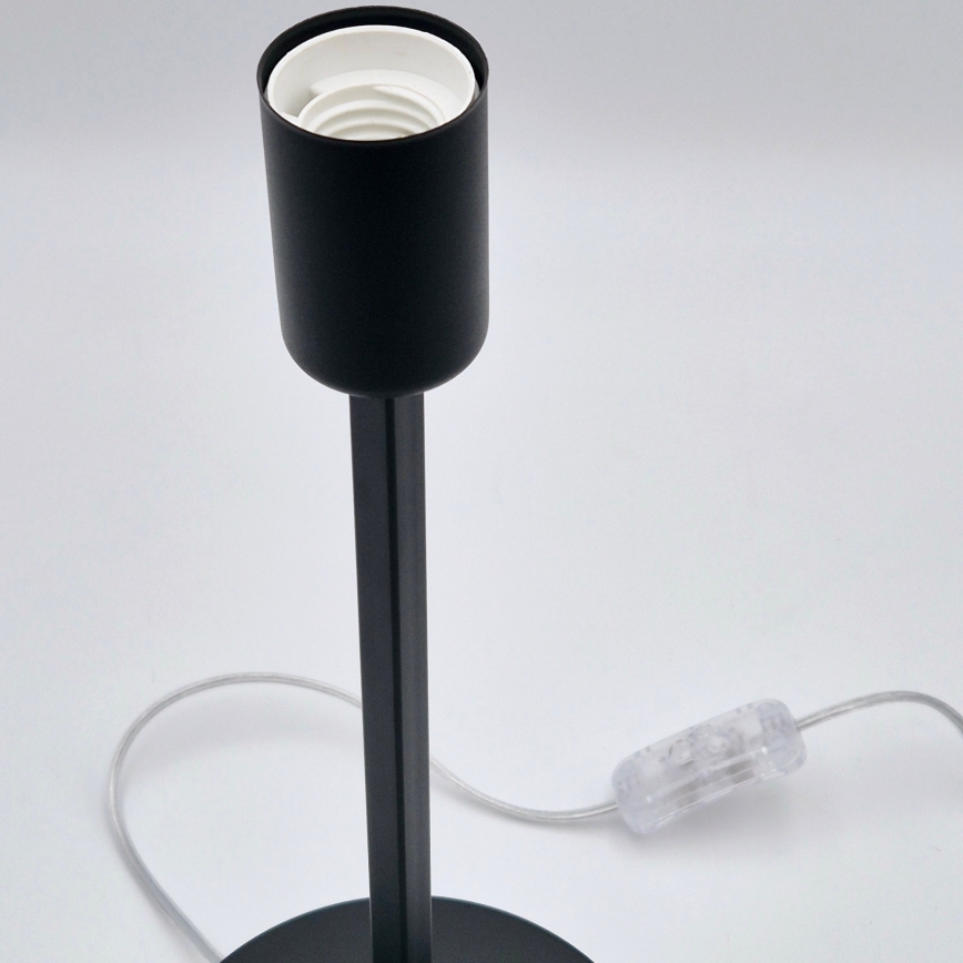 Pöytävalaisin ASTRID 1xE27/60W/230V matta musta