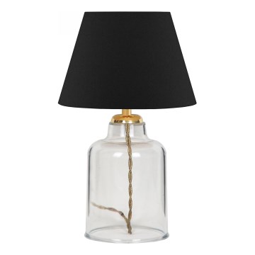 Pöytävalaisin AYD 1xE27/40W/230V musta/kirkas