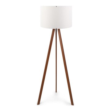 Pöytävalaisin AYD 1xE27/60W/230V valkoinen/ruskea