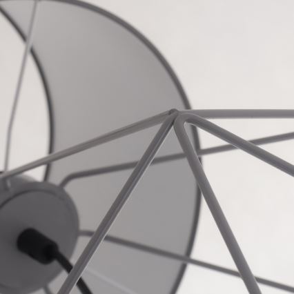 Pöytävalaisin BASKET 1xE27/60W/230V harmaa