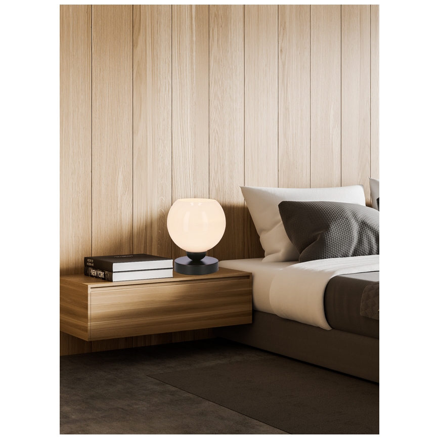 Pöytävalaisin CALDERA 1xE27/60W/230V musta