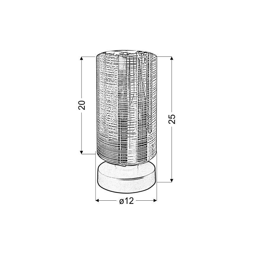 Pöytävalaisin COX 1xE27/60W/230V