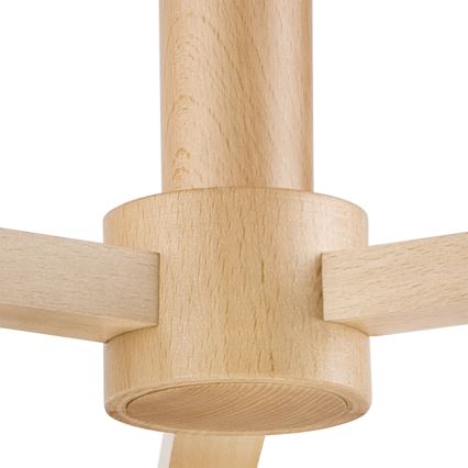 Pinnallinen kattovalaisin ELLIE 3xE27/60W/230V harmaa/pyökki