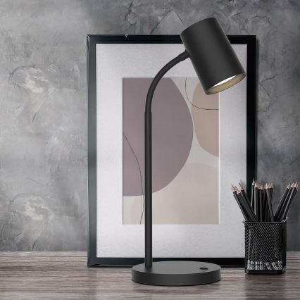 Pöytävalaisin FELIX 1xGU10/9W/230V musta