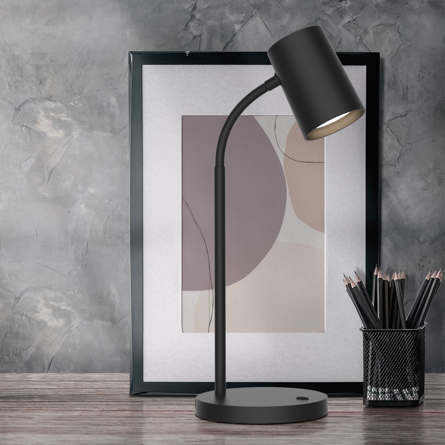 Pöytävalaisin FELIX 1xGU10/9W/230V musta