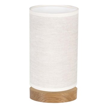 Pöytävalaisin FIRE 1xE27/25W/230V tammi/beige tammi