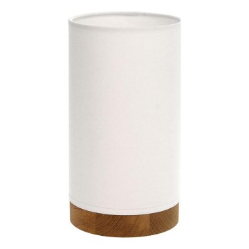 Pöytävalaisin FIRE 1xE27/25W/230V tammi/valkoinen tammi