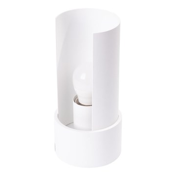 Pöytävalaisin FLASH 1xE27/15W/230V valkoinen