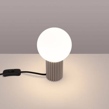 Pöytävalaisin HALO 1xG9/8W/230V halkaisija 12 cm beige