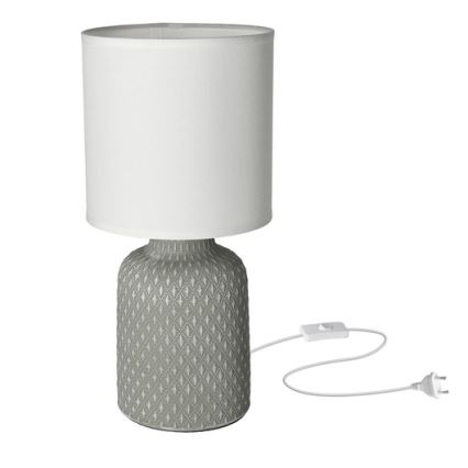 Pöytävalaisin INER 1xE14/40W/230V harmaa