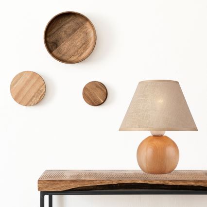 Pöytävalaisin JUTA 1xE27/60W/230V pyökki