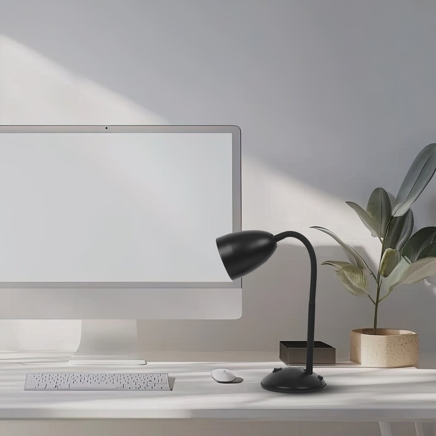 Pöytävalaisin LOGIC 1xE27/60W/230V musta