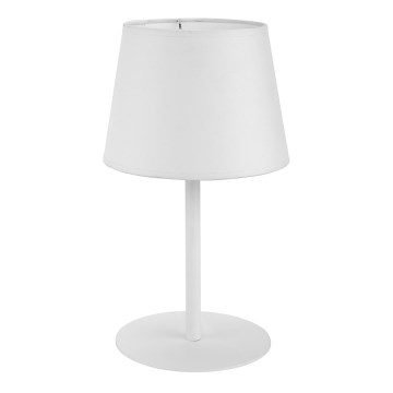 Pöytävalaisin MAJA 1xE27/15W/230V valkoinen