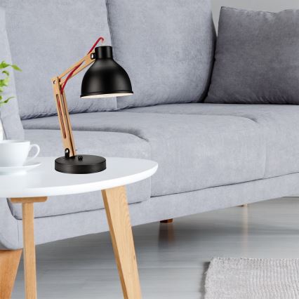 Pöytävalaisin MARCELLO 1xE27/60W/230V pyökki