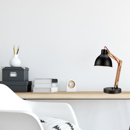 Pöytävalaisin MARCELLO 1xE27/60W/230V pyökki