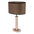 Pöytävalaisin MERCEDES 1xE27/40W/230V 60 cm ruskea/tammi