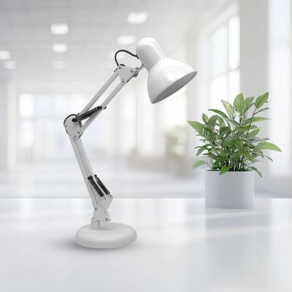 Pöytävalaisin NEXA 1xE27/60W/230V valkoinen