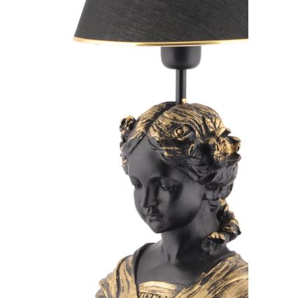 Pöytävalaisin OPELYA 1xE27/40W/230V musta/kulta