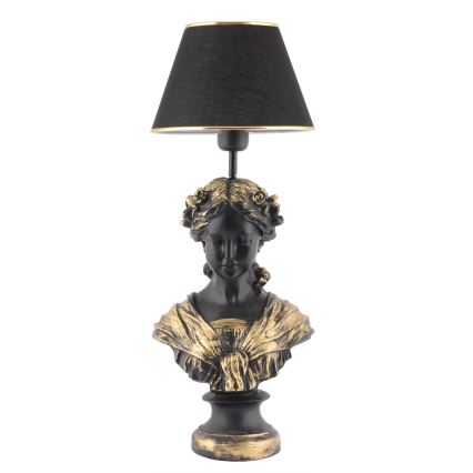 Pöytävalaisin OPELYA 1xE27/40W/230V musta/kulta