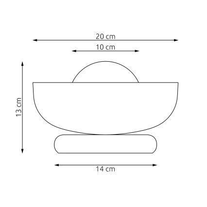 Pöytävalaisin OZZY 1xG9/8W/230V beige