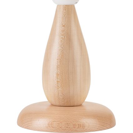 Pöytävalaisin PERA 1xE27/60W/230V beige/pyökki