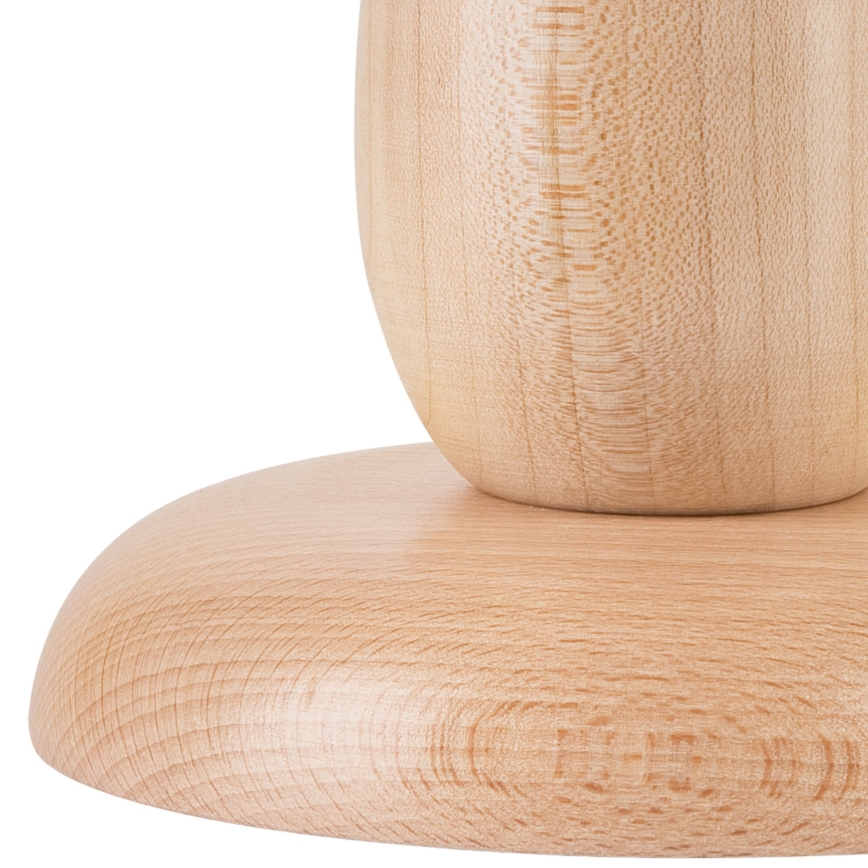 Pöytävalaisin PERA 1xE27/60W/230V beige/pyökki