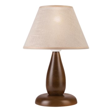 Pöytävalaisin PERA 1xE27/60W/230V tummanruskea/pyökki