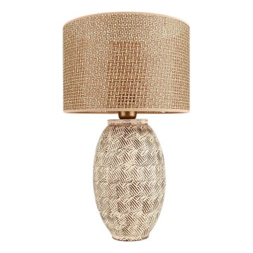 Pöytävalaisin RAMZES 1xE27/40W/230V beigen värinen