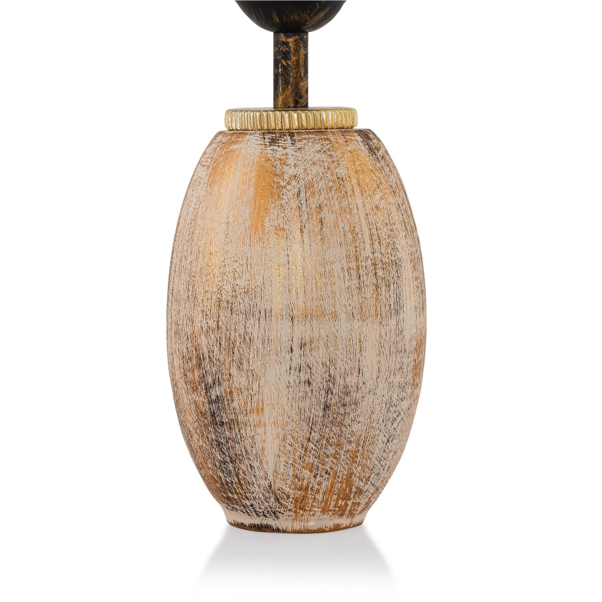 Pöytävalaisin RAMZES 1xE27/40W/230V kerma/kultainen