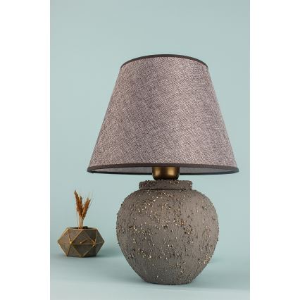 Pöytävalaisin RAMZES 1xE27/40W/230V ruskea