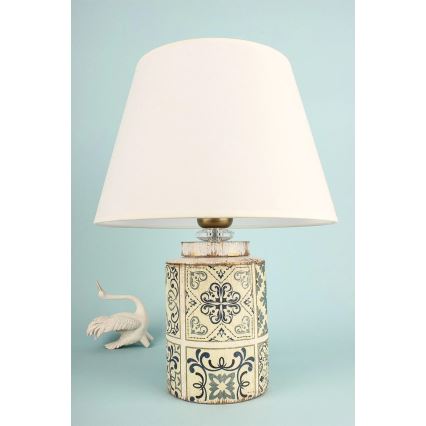 Pöytävalaisin RAMZES 1xE27/40W/230V valkoinen