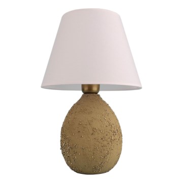 Pöytävalaisin RAMZES 1xE27/40W/230V valkoinen/ruskea