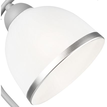 Pöytävalaisin RETRO II 1xE27/60W/230V hopea