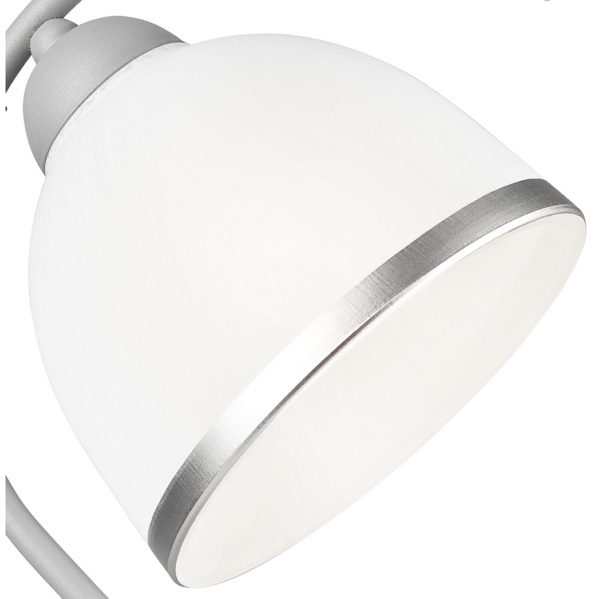 Pöytävalaisin RETRO II 1xE27/60W/230V hopea