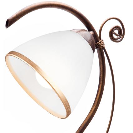 Pöytävalaisin RETRO II 1xE27/60W/230V pronssi patina