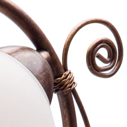 Pöytävalaisin RETRO II 1xE27/60W/230V pronssi patina