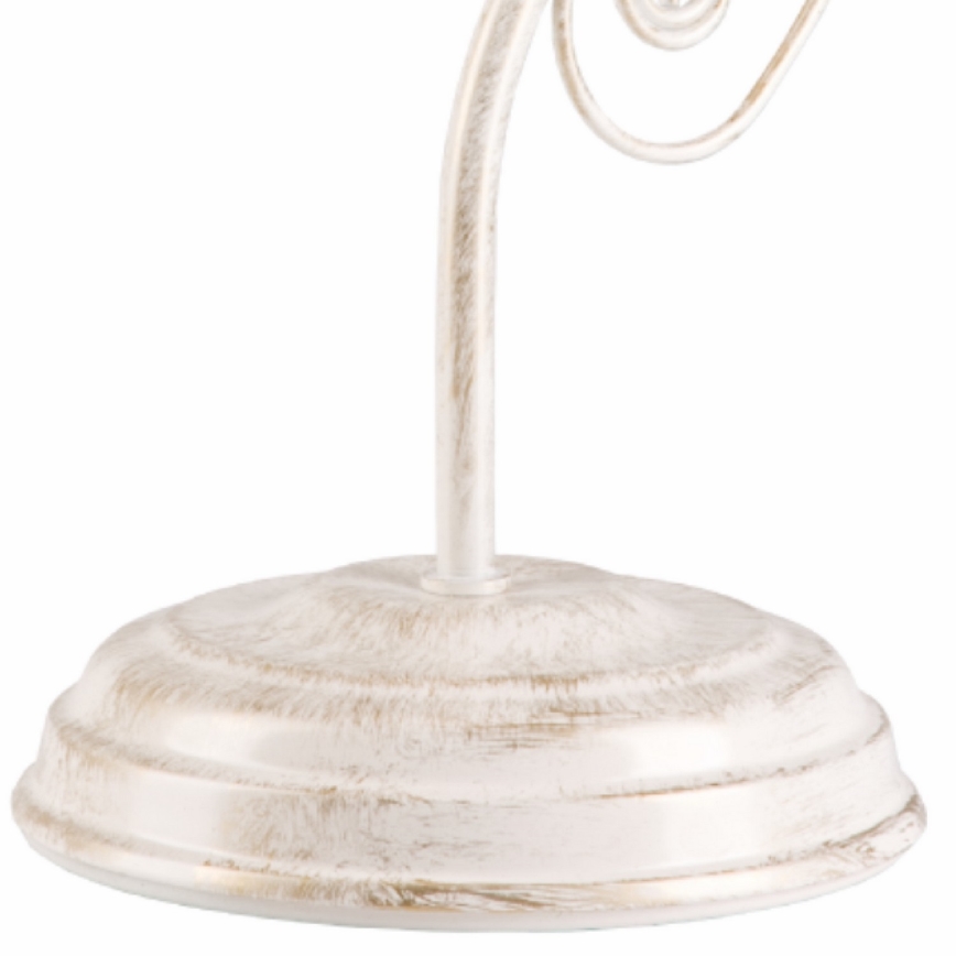 Pöytävalaisin RETRO II 1xE27/60W/230V valkoinen patina