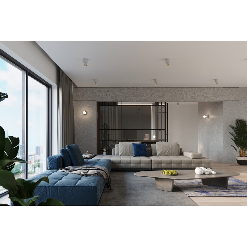 Pöytävalaisin SALGADO 1xE27/60W/230V betoni