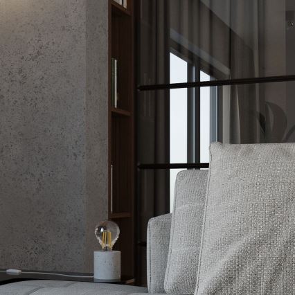 Pöytävalaisin SALGADO 1xE27/60W/230V betoni