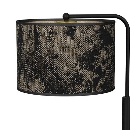 Pöytävalaisin SATINO 1xE27/60W/230V musta/kulta