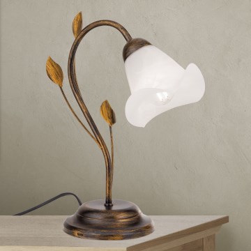 Pöytävalaisin SISI 1xE14/40W/230V pronssi/patina