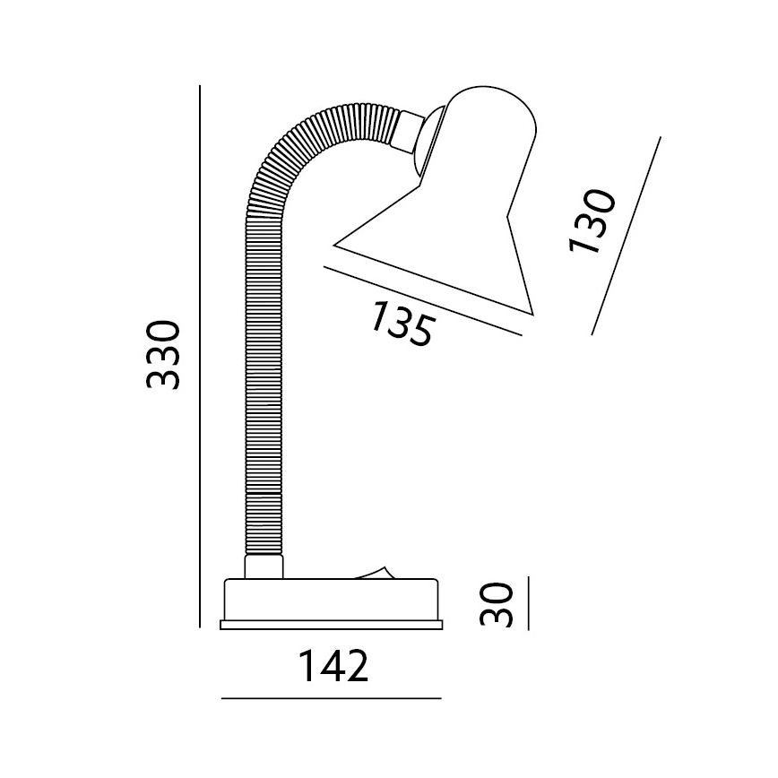 Pöytävalaisin SMIESZEK 1xE27/40W/230V keltainen