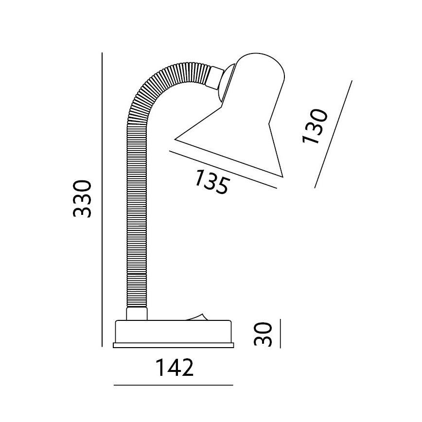 Pöytävalaisin SMIESZEK 1xE27/40W/230V punainen
