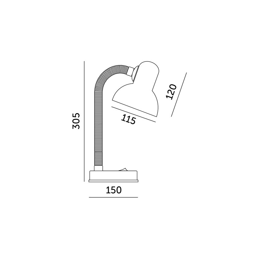 Pöytävalaisin SMIESZEK 1xE27/40W/230V punainen